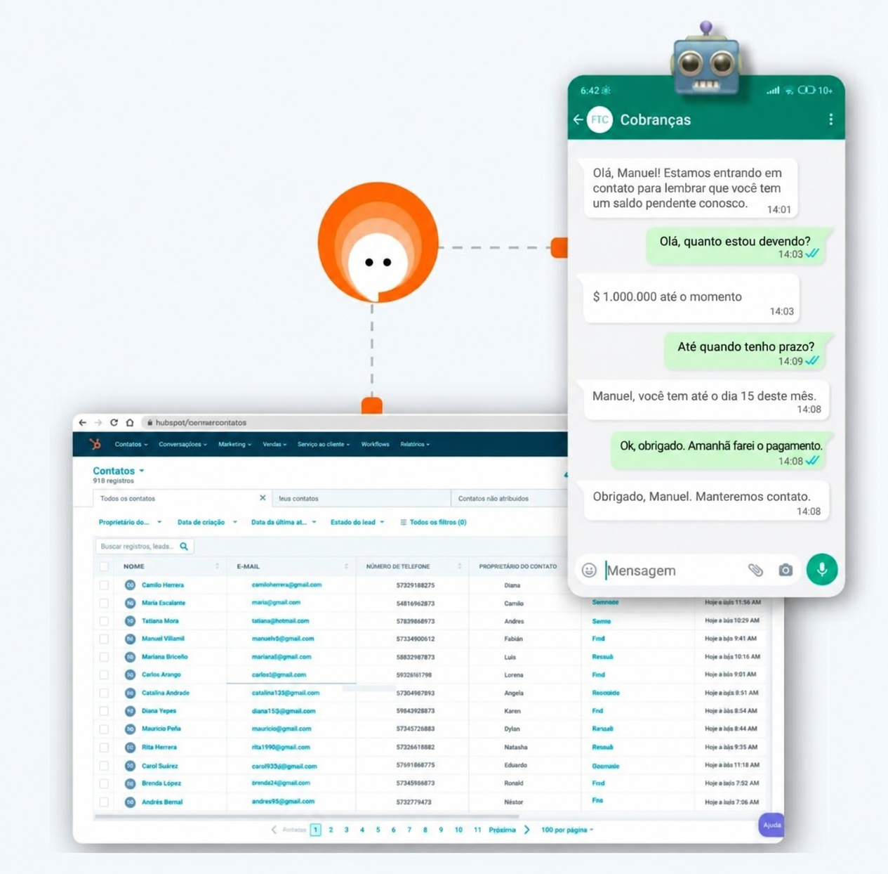 Agente IA WhatsApp - Fluxo de cobrancas Agente IA WhatsApp - Fluxo de cobrancas