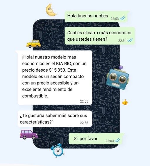WhatsApp Bot - Automotriz - agente de servicios WhatsApp Bot - Automotriz - agente de servicios